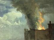 the conflagration Albert Bierstadt